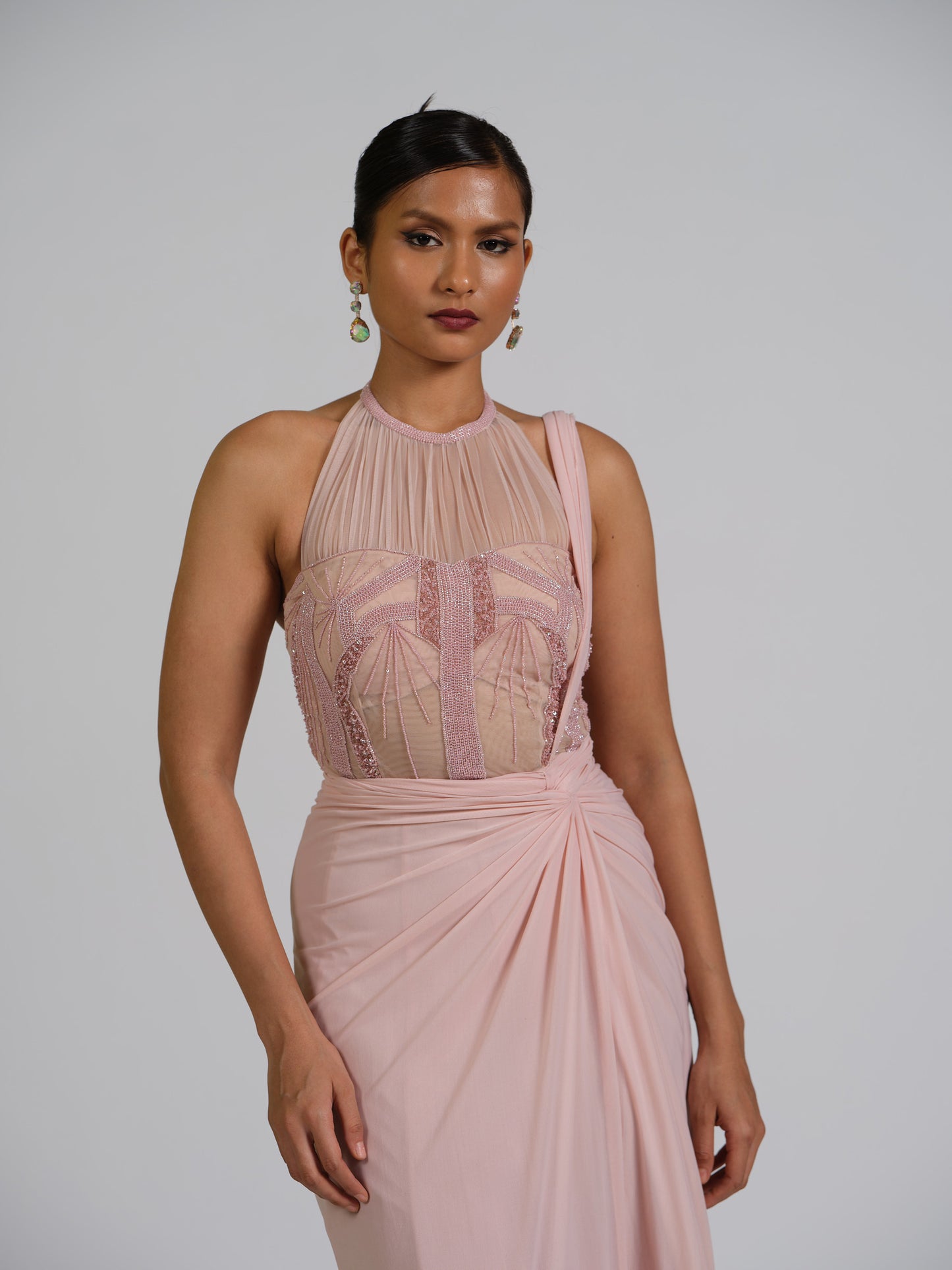 Stacy Drape Saree Gown