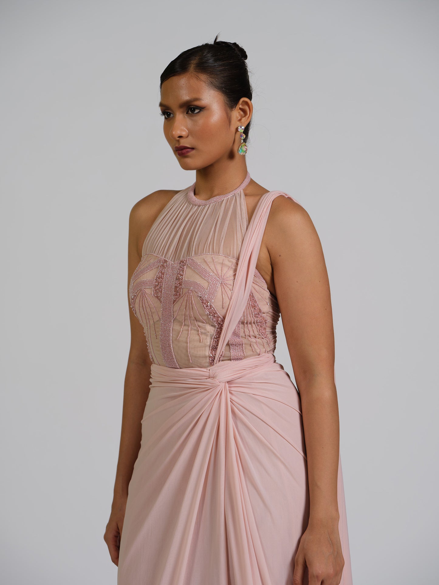 Stacy Drape Saree Gown