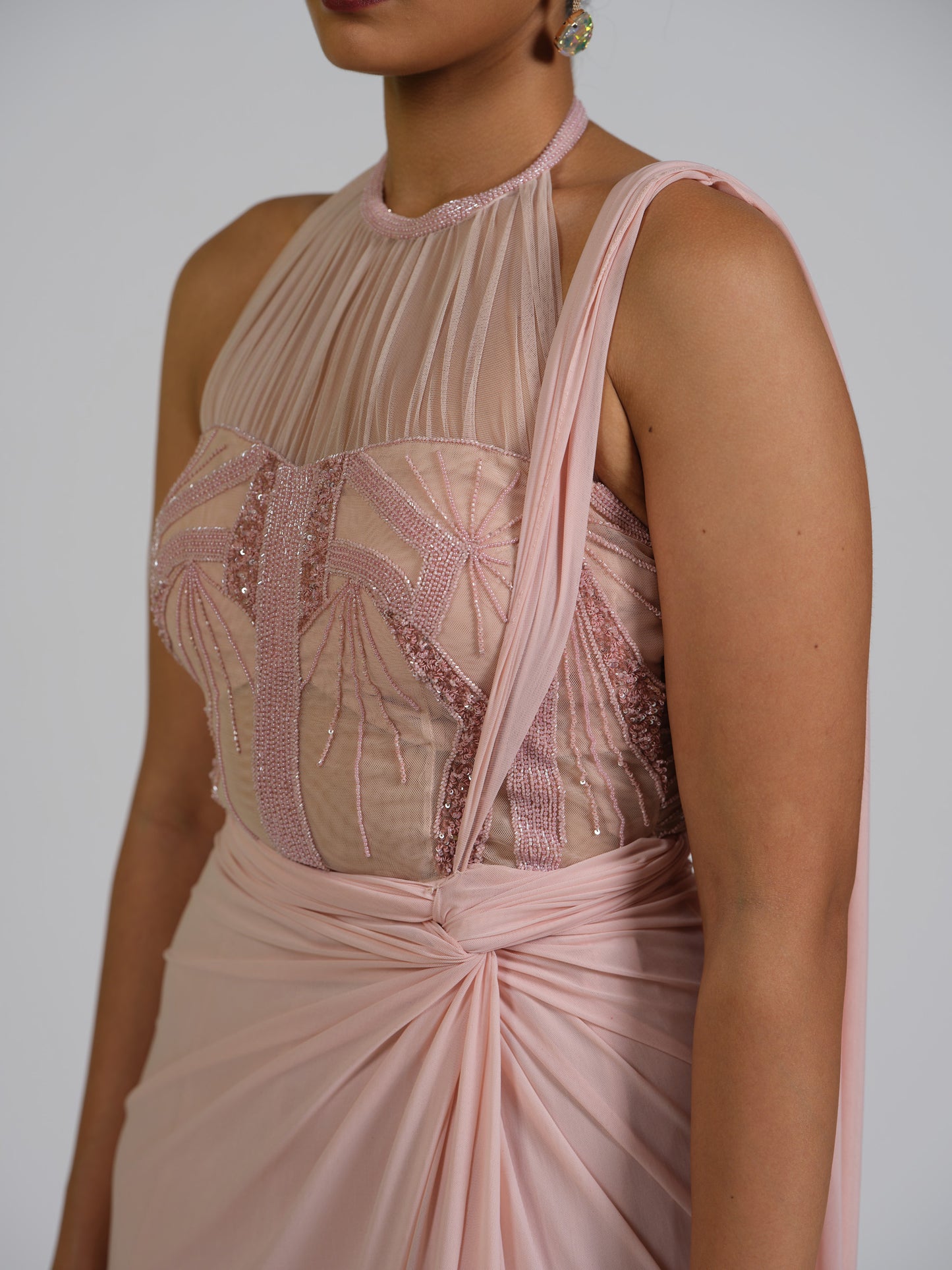 Stacy Drape Saree Gown