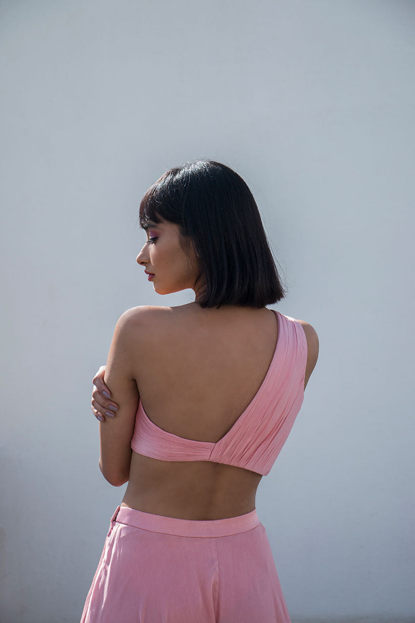Pearl Embellished Bustier & Pallazo