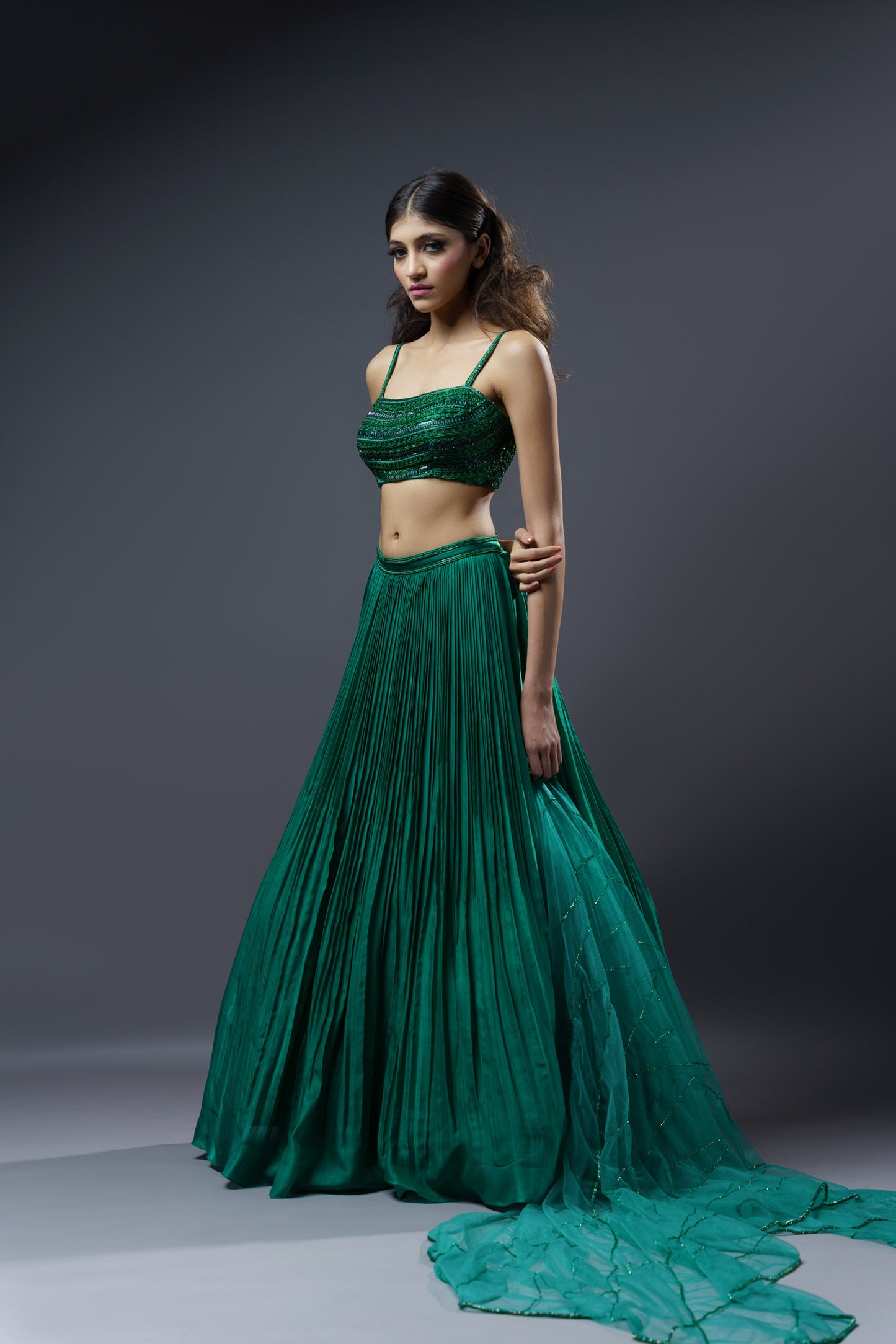 Bright Green Lehenga