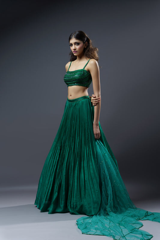 Bright Green Lehenga